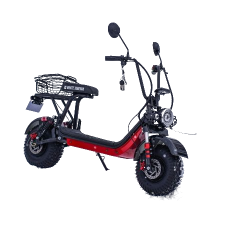 Электроскутер WHITE SIBERIA MINI R 1.5 1200W Black (черный)