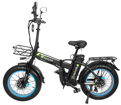 Электровелосипед SYCCYBA H1 (F10) DUAL 23AH синий