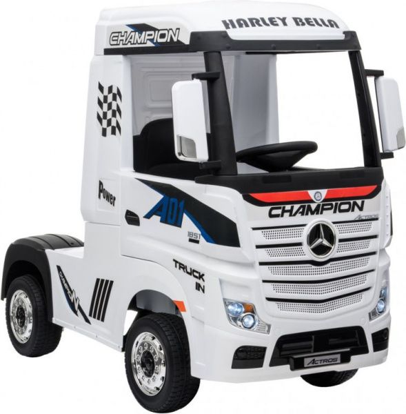 Детский электромобиль Mercedes-Benz Actros 4WD (HL358) белый