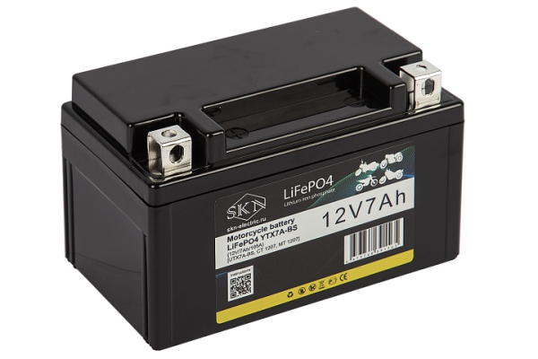 Аккумулятор для мототехники SKN LiFePO4 YTX7A-BS (12V/7Ah/105A)