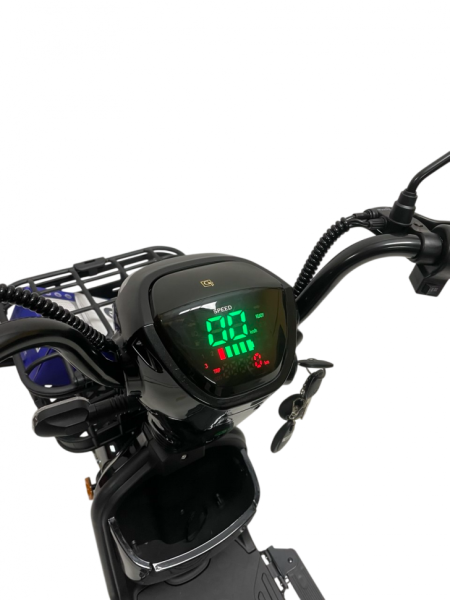 Электромопед GreenCamel Тайфун GT EV2pro (1000W 60V23Ah Li-ion ) быстросъем черный