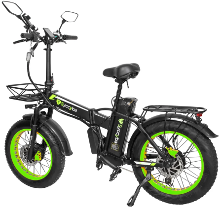 Электровелосипед SYCCYBA H1 (F10) DUAL 23AH зеленый