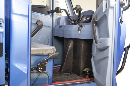 Грузовой электротрицикл Rutrike КАРГО Кабина Дуал зеленый