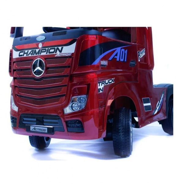 Детский электромобиль Mercedes-Benz Actros 4WD (HL358) вишневый