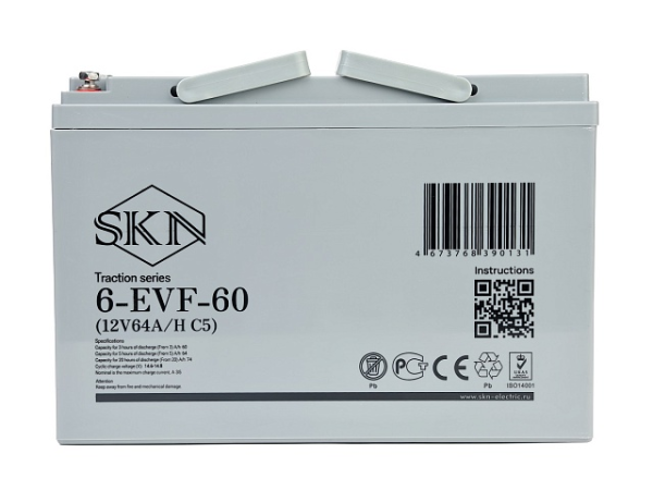 Тяговый аккумулятор SKN 6-EVF-60 (12V64A/H C5)