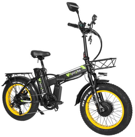 Электровелосипед SYCCYBA H1 (F10) DUAL 23AH желтый