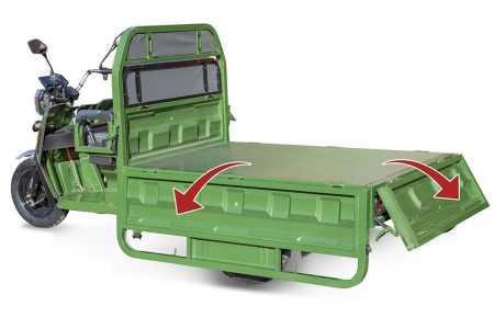 Грузовой электротрицикл Rutrike Маяк 1600 60V1000W зеленый