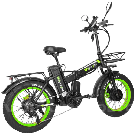 Электровелосипед Syccyba H1 DUAL зеленый