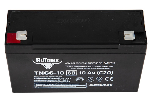 Аккумуляторная батарея RuTrike TNG6-10 (6V10A/H C20)