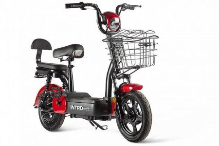 Электроскутер INTRO COMPACT с АКБ черно-красный
