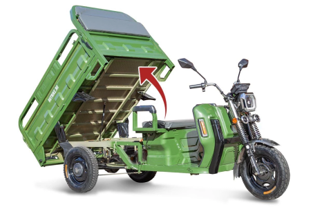 Грузовой электротрицикл Rutrike Маяк 1500 60V1000W зеленый