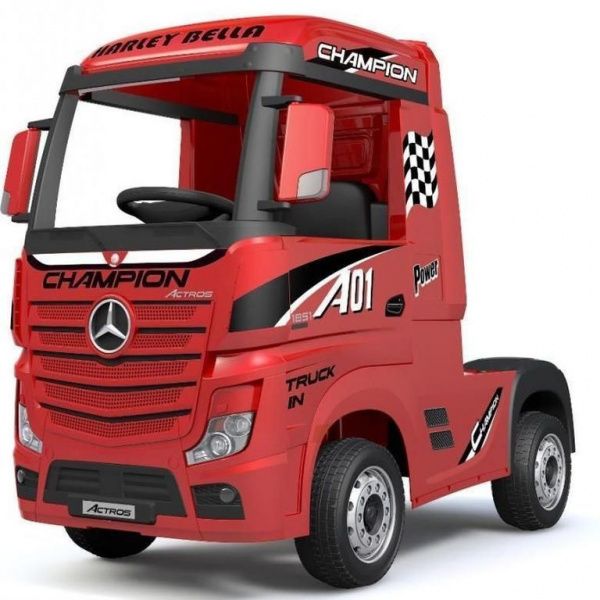 Детский электромобиль Mercedes-Benz Actros 4WD (HL358) вишневый