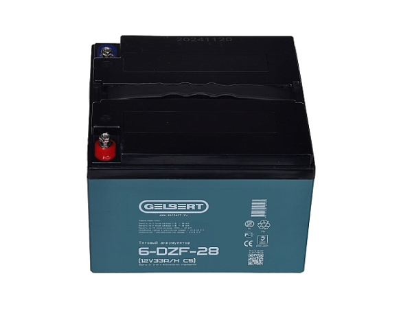 Тяговый аккумулятор Gelbert 6-DZF-28 (12V33A/H C5)