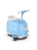 Детский электромобиль-чемодан 2в1 голубой