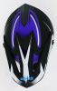 Шлем кроссовый MOTAX матово-черный-фиолетовый