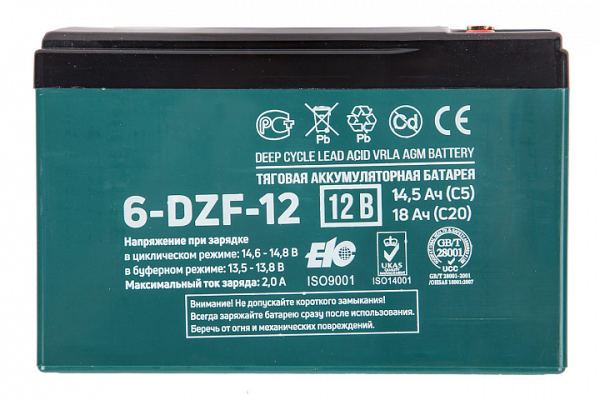 Тяговый аккумулятор Eltreco 6-DZF-12 (12V13A/H C3)