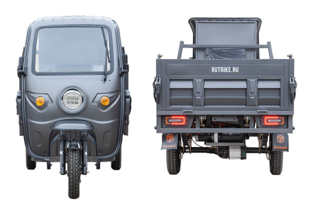 Грузовой электротрицикл Rutrike D5 1700 КАБИНА серый