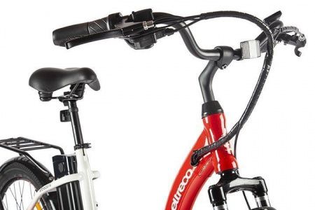 Велогибрид Eltreco White бело-серый